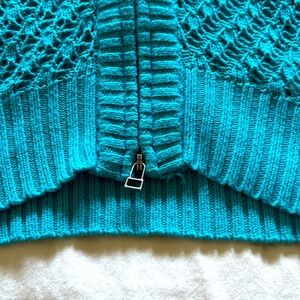 Athleta crochet hooded sweater. Sz XS